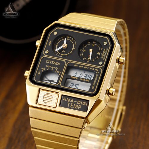 سیتیزن طلایی و صفحه مشکی Citizen JG2103-G152
