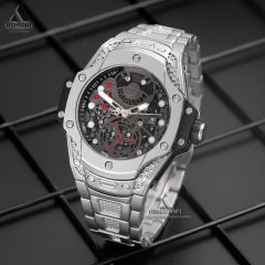 ساعت بند نقره ای هابلوت Hublot Big Bang 882KS