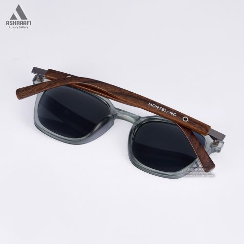 عینک با فریم طرح چوب