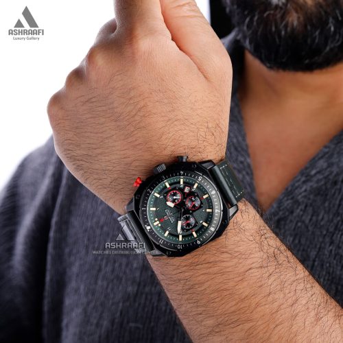 ساعت بند سبز مردانه نیوی فورس مدل Naviforce NF8057KG