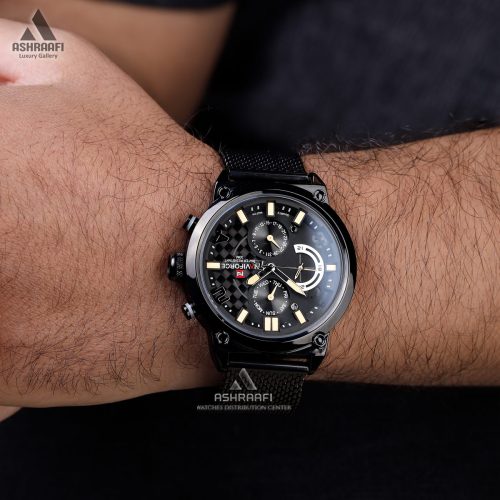 ساعت صفحه مشکی نیوی فورس Naviforce NF9068KK