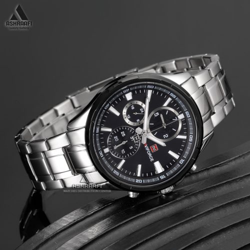 ساعت مچی مردانه صفحه مشکی Naviforce NF9089SK