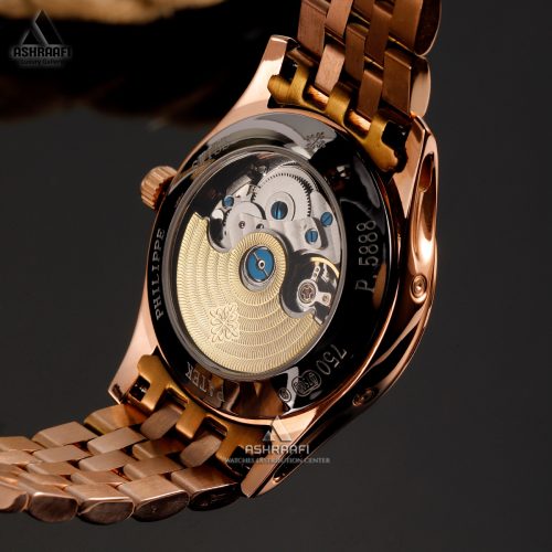 درب پشت شیشه ای ساعت پتک فیلیپ Patek Philippe Annual Calendar RGW1