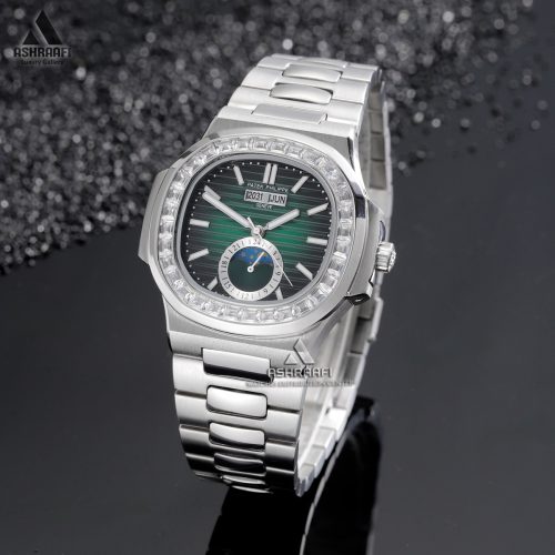 ساعت پتک فیلیپ نگین دار Patek Philippe Nautilus DSG