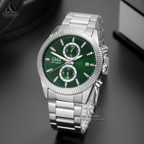 ساعت کیو اند کیو صفحه سبز A39A-003PY