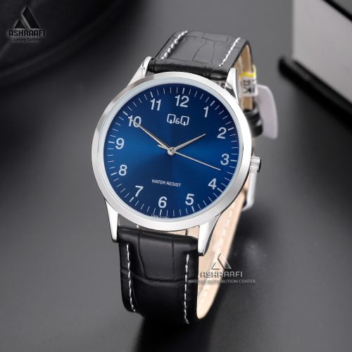 ساعت کیو اند کیو صفحه سورمه‌ای Q&Q C08A-012PY