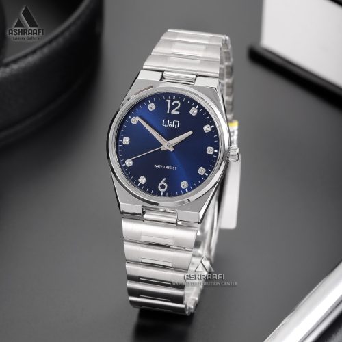 ساعت صفحه سورمه ای Q84B-005PY