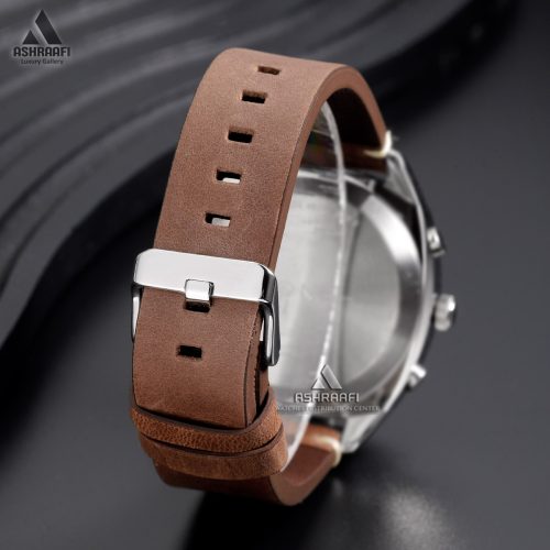 ساعت تی انجین بند چرمی T-Engine Drum Chrono 3954