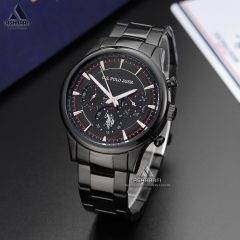 U.S.-Polo-Assn.-USPA1010-09-02 ساعت استیل مشکی U.S. Polo Assn. USPA1010-09