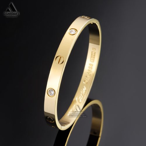 دستبند نقره ای کارتیه