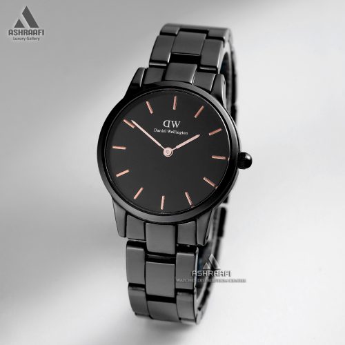 ساعت زنانه دنیل ولینگتون Daniel Wellington Iconic Link Ceramic Black