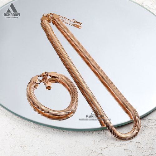 گردنبند و دستبند زنانه فری لوک Freelook FL.4.10001-6SET-SRgK