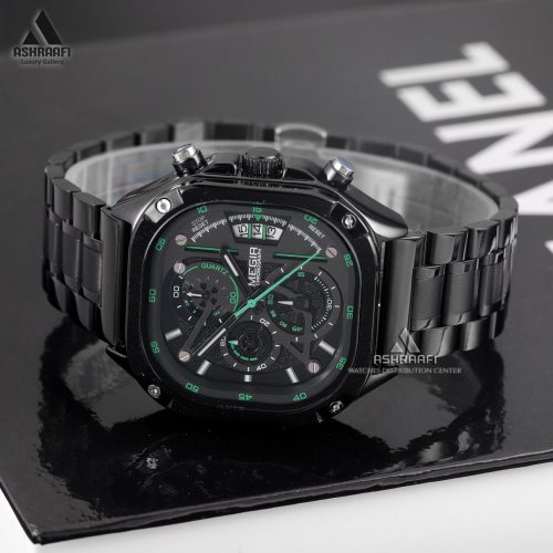 ساعت مردانه مگیر Megir MS2217G-BK-1N9