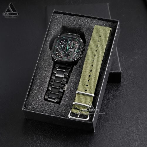 بند و جعبه ساعت مگیر Megir MS2217G-BK-1N9