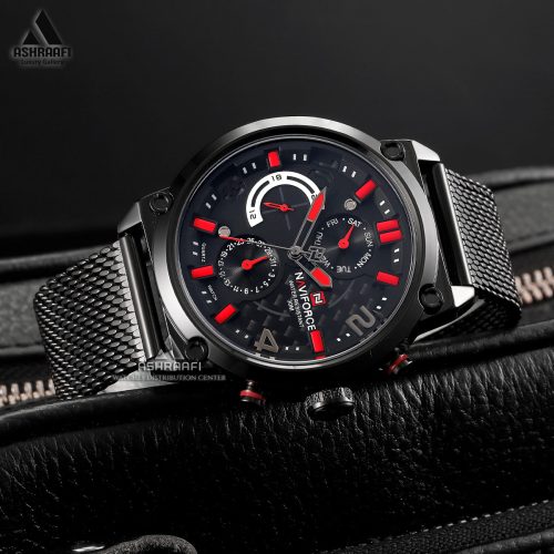 ساعت نیوی فورس بند حصیری Naviforce NF9068KR