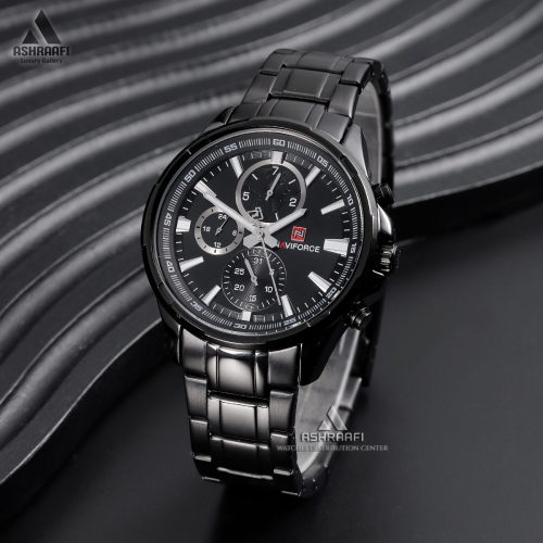 ساعت نیوی فورس مشکی Naviforce NF9089