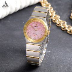 ساعت امگا صفحه صورتی Omega Constellation 1847-PGS
