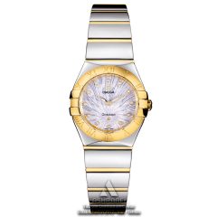 ساعت امگا طلایی نقره ای Omega Constellation 1847-WG