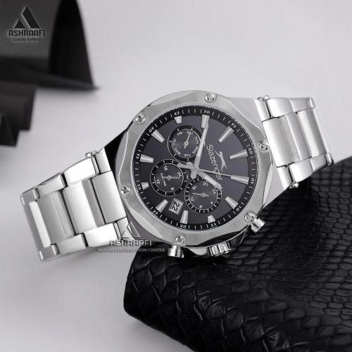 ساعت اسلازنجر صفحه مشکی Slazenger SL.09.2501.2.02