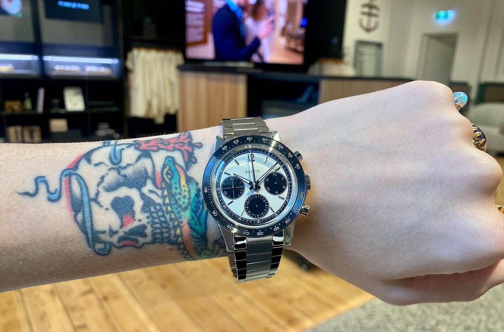 ساعت مچی Baltic Tricompax Panda