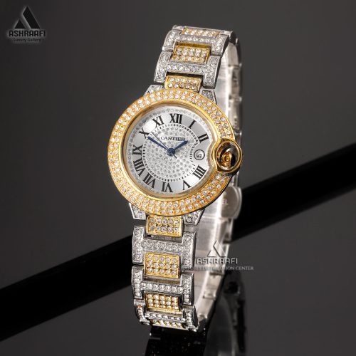 ساعت مچی کارتیه Cartier Ballon Bleu Full Diamond-28