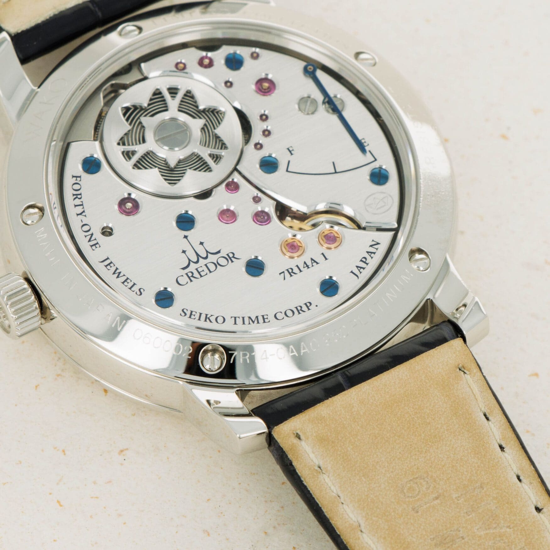 قاب پشتی ساعت Credor Eichi II