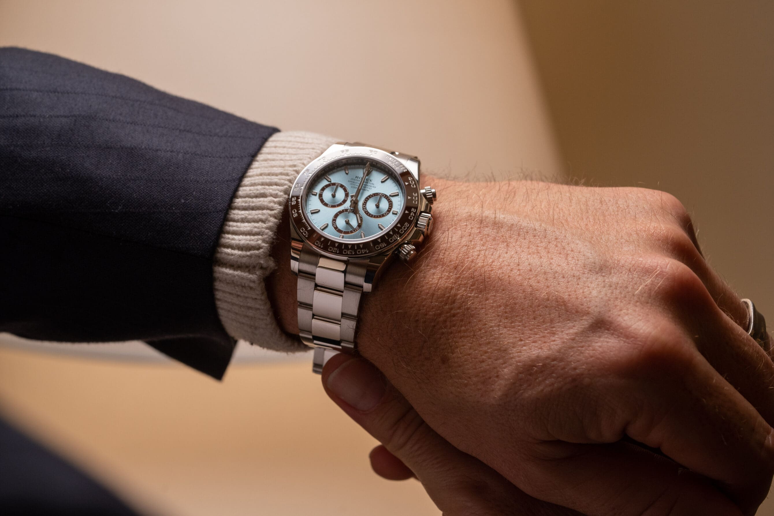 ساعت مچی رولکس دیتونا پلاتینیوم با صفحه آبی