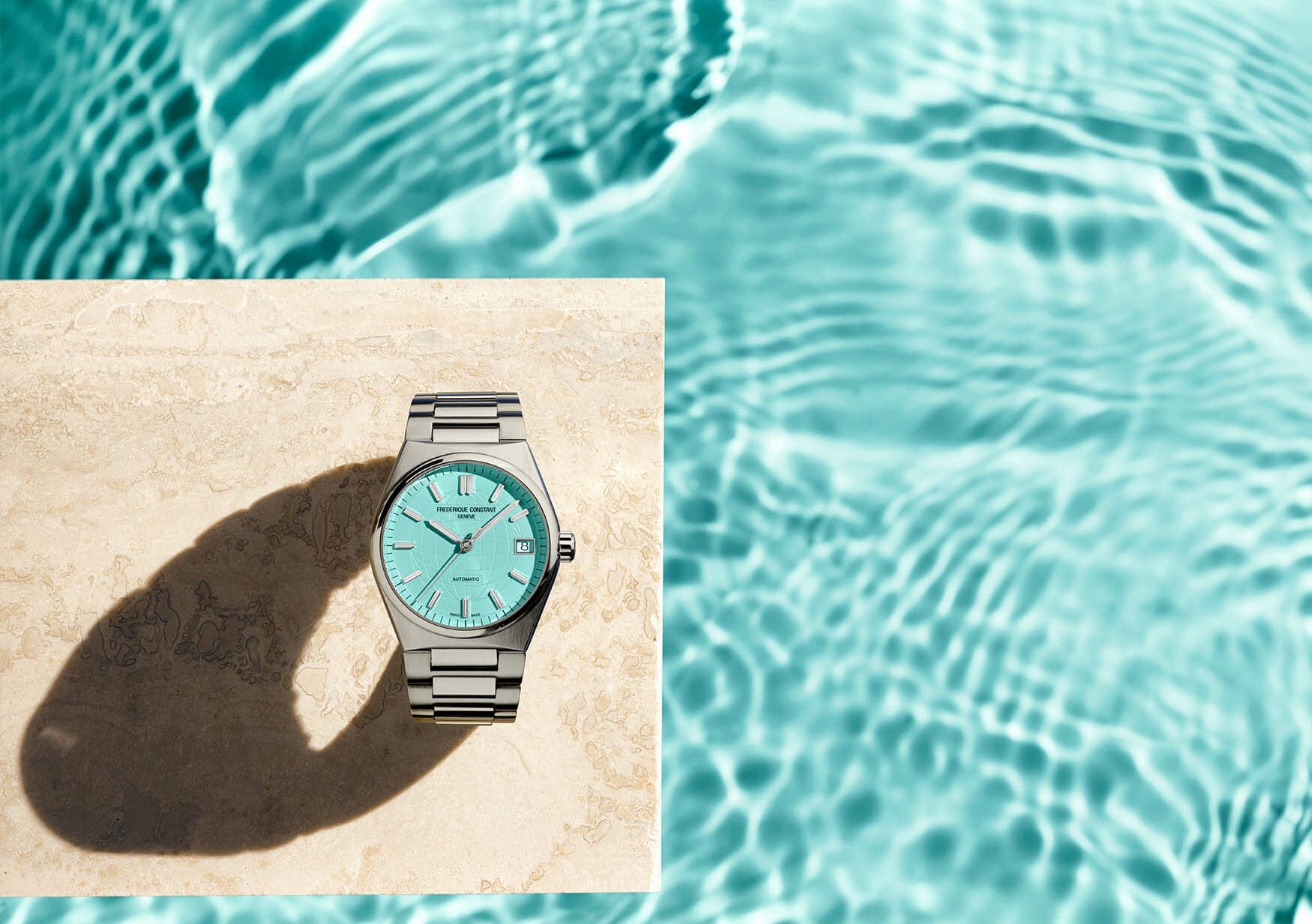 ساعت مچی فردریک کنستانت با صفحه‌ای رنگی