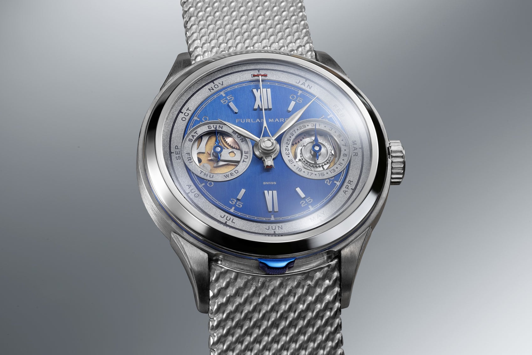 نمای نزدیک ساعت Furlan Marri Secular Perpetual Calendar