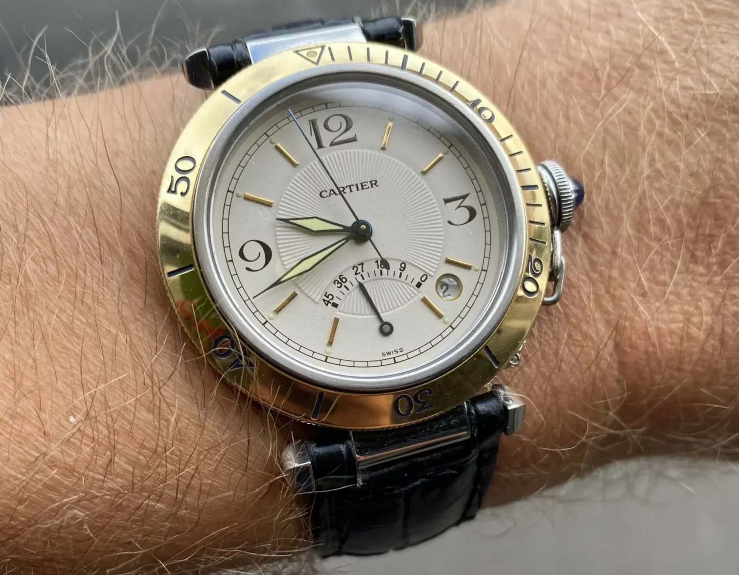 ساعت مچی کارتیه که بعد از پشیمانی از فروش، خریداری شده است