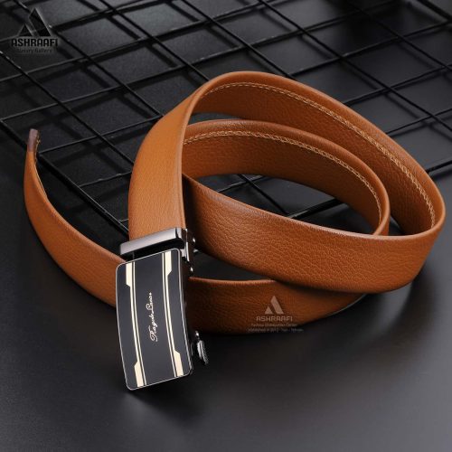 کمربند عسلی مردانه