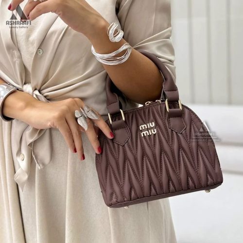 کیف قهوه ای میو میو