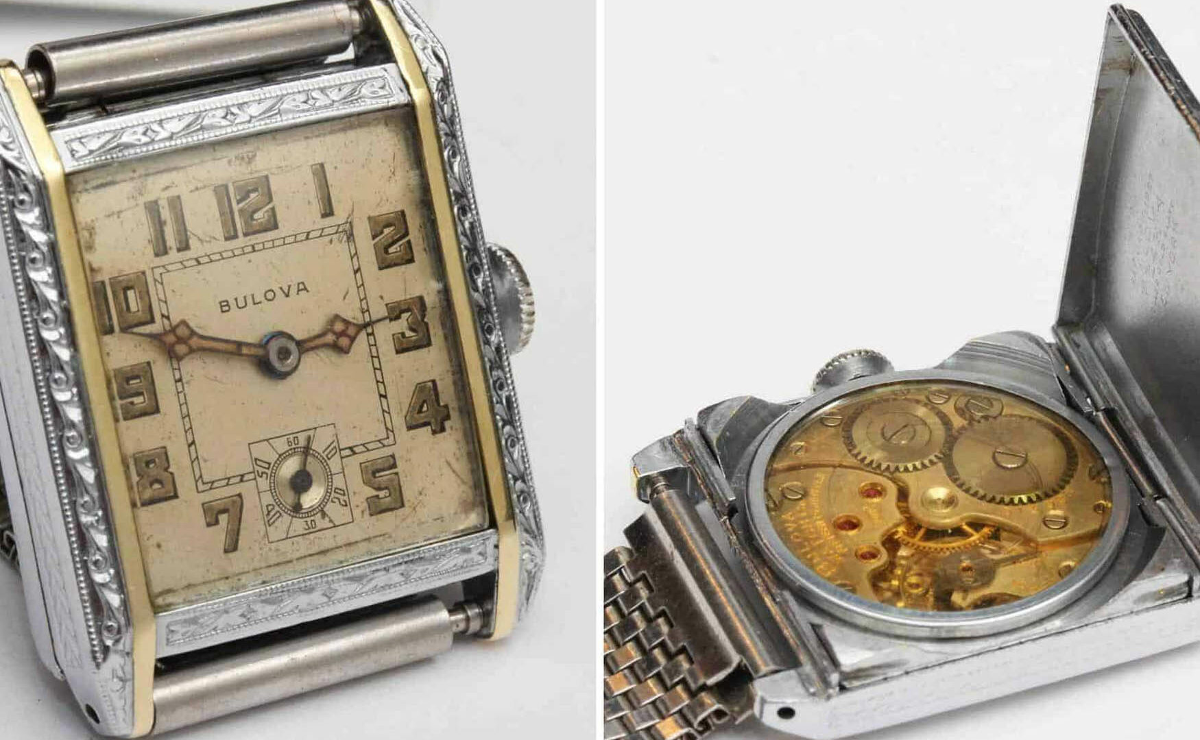 صفحه و موتور یک ساعت بولوا قدیمی