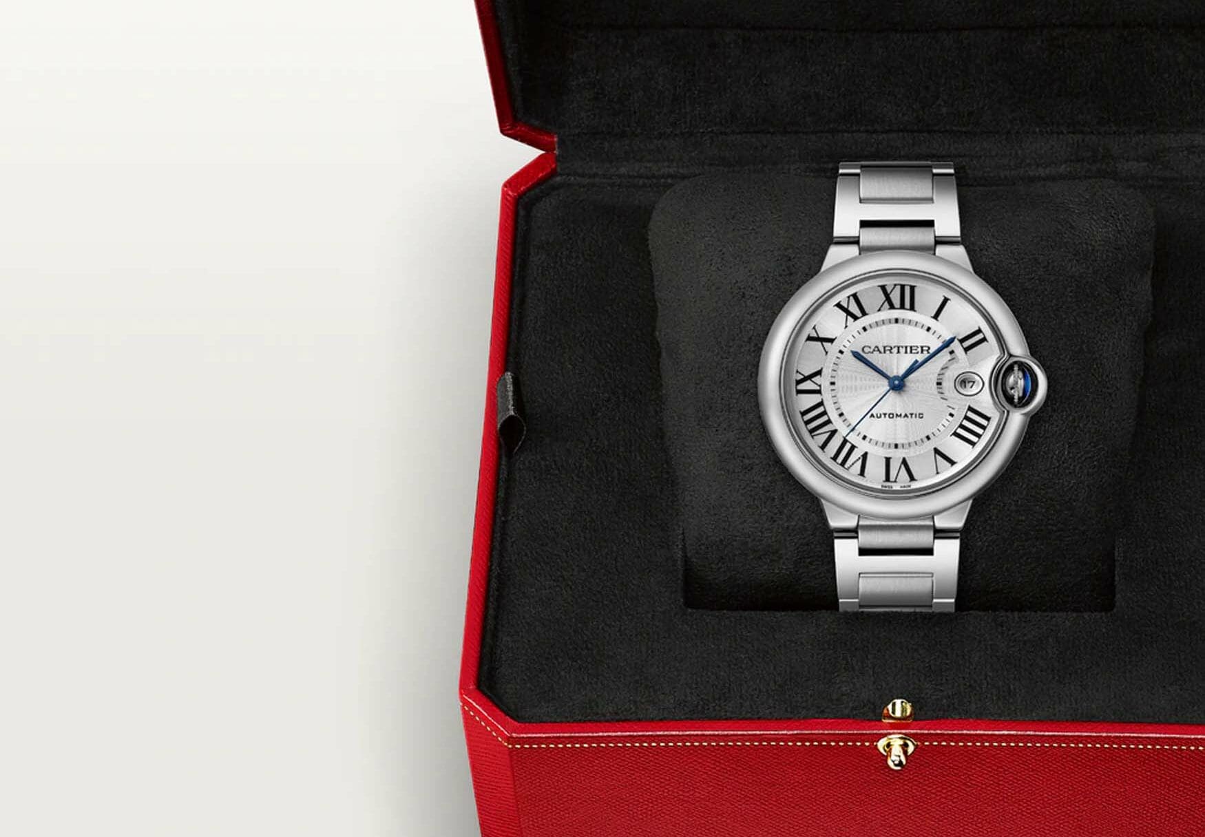ساعت کارتیر بالون بلو در جعبه