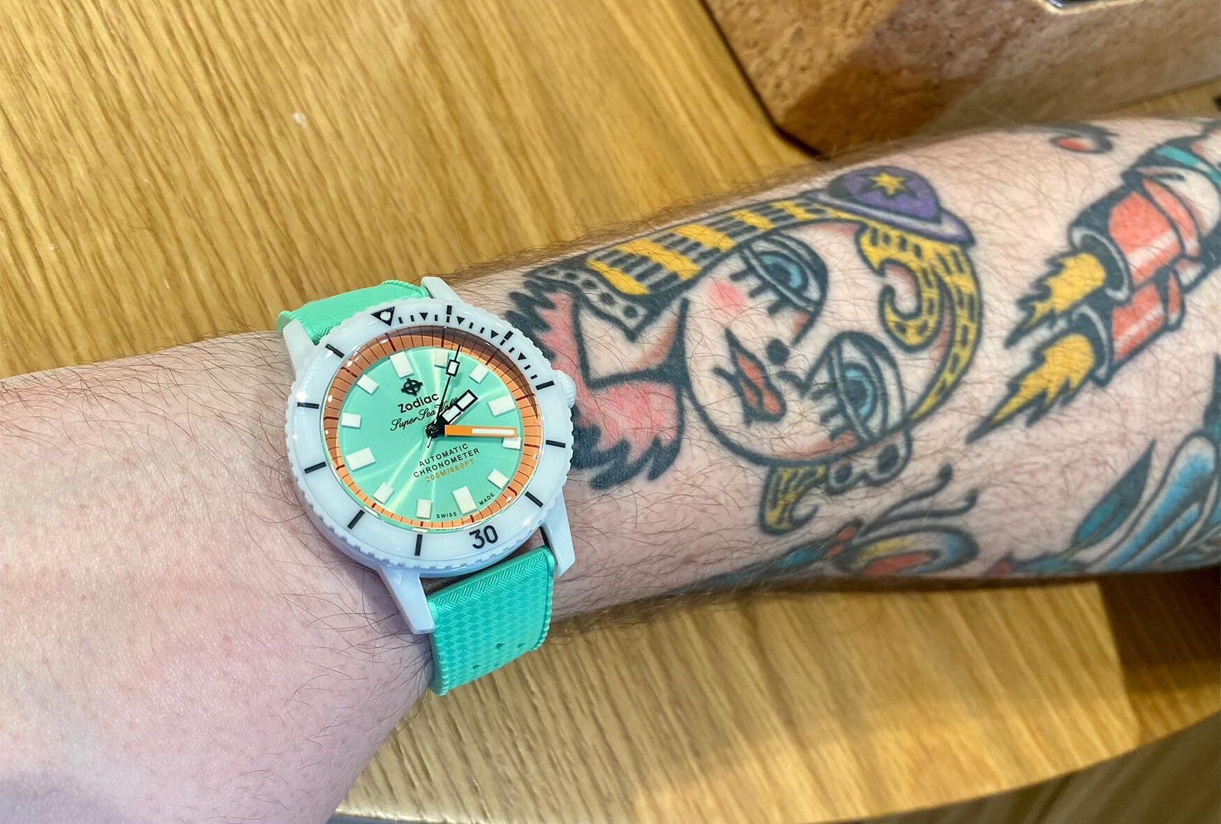 ساعت مچی Zodiac Super Sea Wolf Ceramic Compression Diver