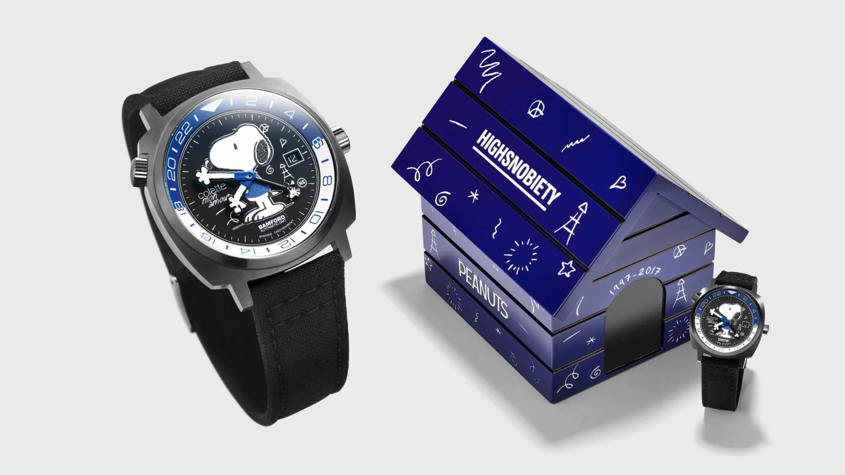 جعبه ساعت بامفورد اسنوپی به شکل خانه سگ