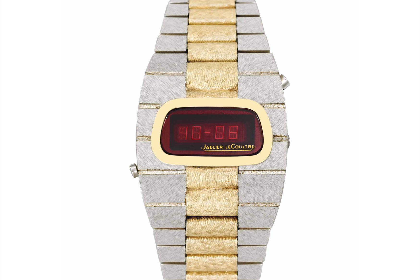 ساعت دیجیتال ژژر لکولتر ۱۴ عیار دو رنگ پولارا