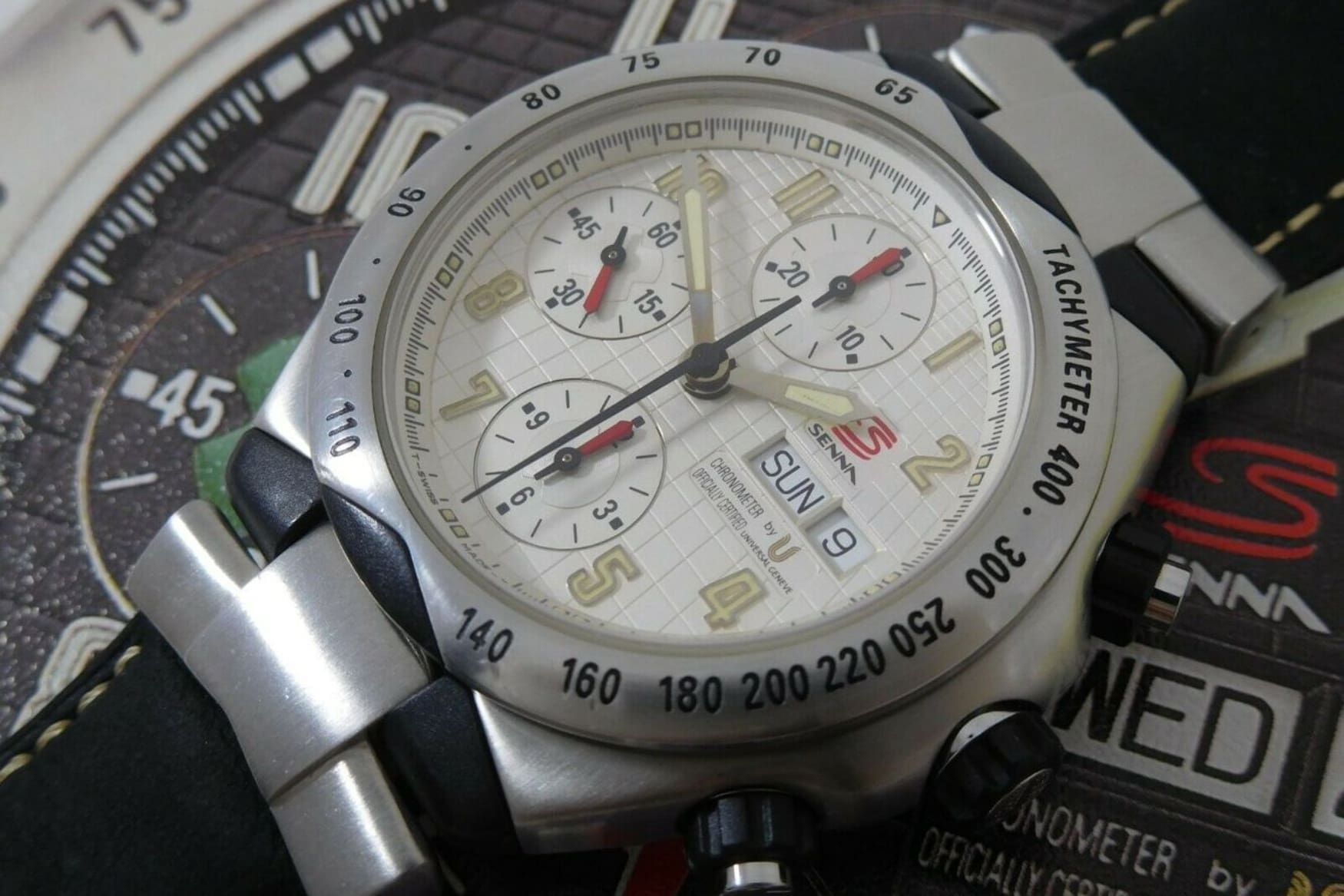 ساعت Universal Genève Chronograph Chronometer Ayrton Senna