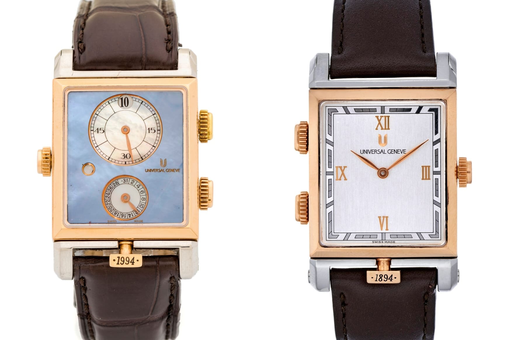 دو ساعت Universal Genève Golden Janus