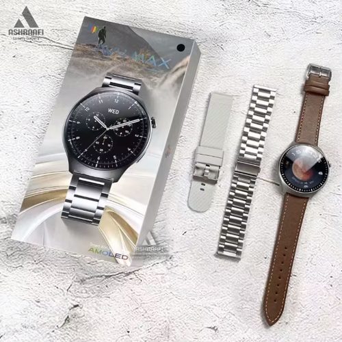 اسمارت .اچ با بند چرمی و استیل JW4 Max