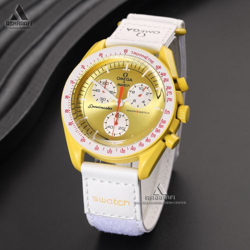 ساعت امگا سواچ صفحه زرد