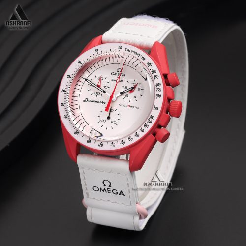 ساعت سفید امگا سواچ Omega x Swatch Speedmaster Sun