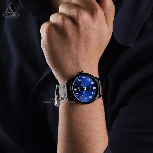 ساعت کیو اند کیو بند چرمی خاص