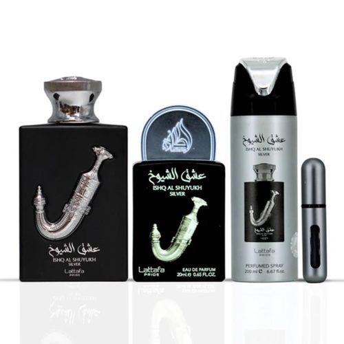 ست ادکلن عشق ال شیوخ نقره ای Lattafa Pride Ishq Al Shuyukh Silver