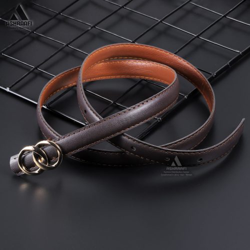 کمربند قهوه ای باریک