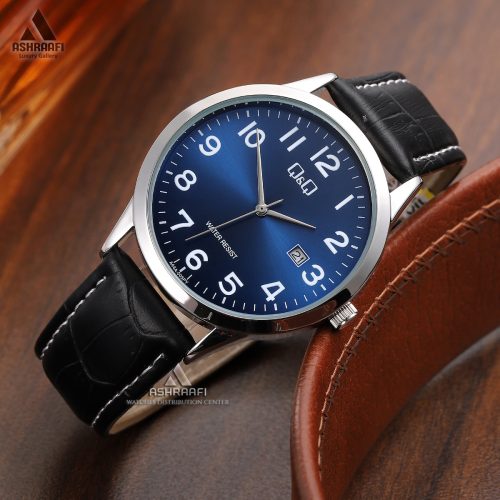 ساعت بند چرمی کیو اند کیو Q&Q A44A-005PY