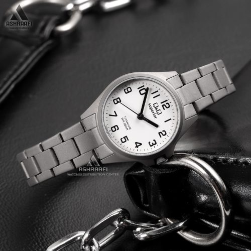 ساعت کیو اند کیو صفحه سفید Q&Q S29A-001VY