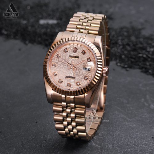 ساعت رولکس صفحه طرح دار مردانه Rolex Datejust 09