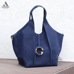 Women-Shoulder-Bag-A25-04 کیف دوشی سورمه ای