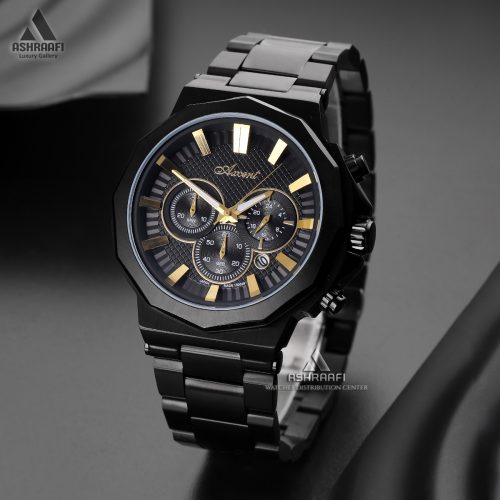 ساعت اکسنت صفحه مشکی Axcent AX180029K